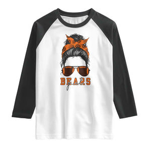 Girl Messy Bun Fan Raglan Shirt CFB Lovers Gift TS12 White Black Print Your Wear