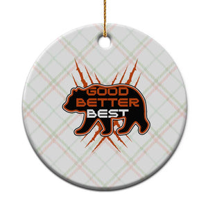 Good Better Best Motivational Ceramic Ornament CFB Lover Gift TS12 1pc Christmas Plaid Print Your Wear