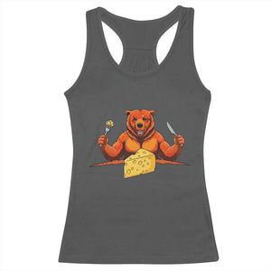 Football Rival Gift Racerback Tank Top Funny Br Eating CHZ TS12 Dark Heather Print Your Wear
