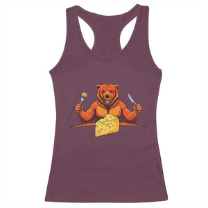 Football Rival Gift Racerback Tank Top Funny Br Eating CHZ TS12 Maroon Print Your Wear