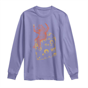 BR Eating CHZ Long Sleeve Shirt Funny Football Rival Gift TS12 Violet Print Your Wear