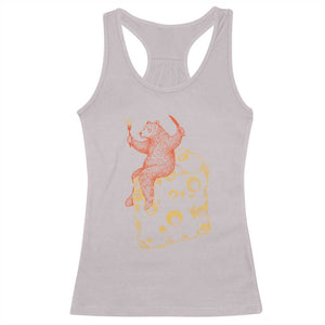 BR Eating CHZ Racerback Tank Top Funny Football Rival Gift TS12 Ice Gray Print Your Wear