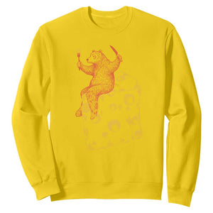 Chicago Vs Wisconsin Football Rivalry Sweatshirt Funny Bear Eating Cheese TS12 Daisy Print Your Wear