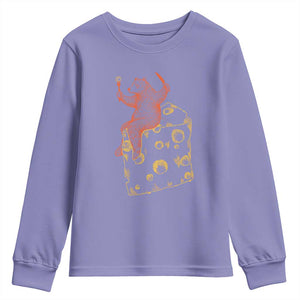 BR Eating CHZ Youth Sweatshirt Funny Football Rival Gift TS12 Violet Print Your Wear