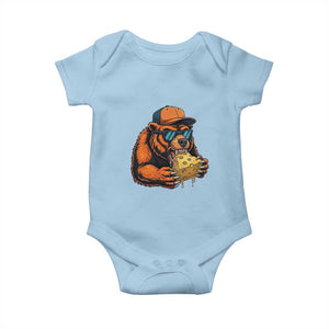 Funny Br Eating CHZ Joke Game Day Baby Onesie Gift For Football Lovers TS12 Light Blue Print Your Wear