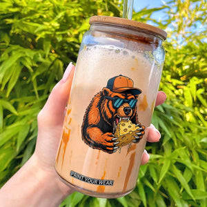 Funny Br Eating CHZ Joke Game Day Glass Can Gift For Football Lovers TS12 White Print Your Wear