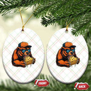 Funny Br Eating CHZ Joke Game Day Ceramic Ornament Gift For Football Lovers TS12 Print Your Wear