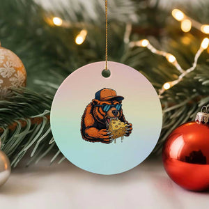 Funny Br Eating CHZ Joke Game Day Ceramic Ornament Gift For Football Lovers TS12 1pc Pastel Print Your Wear