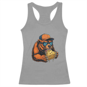 Funny Br Eating CHZ Joke Game Day Racerback Tank Top Gift For Football Lovers TS12 Sport Gray Print Your Wear