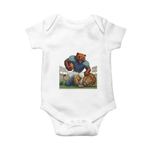 Football Rival Gift Baby Onesie Fierce Br Defeating Lio TS12 White Print Your Wear