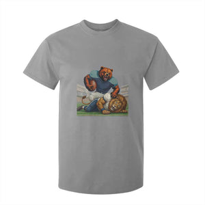 Football Rival Gift T Shirt For Kid Fierce Br Defeating Lio TS12 Sport Gray Print Your Wear