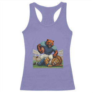 Football Rival Gift Racerback Tank Top Fierce Br Defeating Lio TS12 Violet Print Your Wear