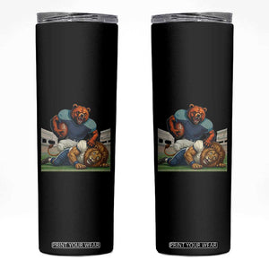 Football Rival Gift Skinny Tumbler Fierce Br Defeating Lio TS12 Black Print Your Wear