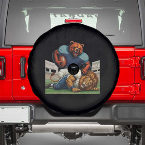 Football Rival Gift Spare Tire Cover Fierce Br Defeating Lio TS12 Black Print Your Wear