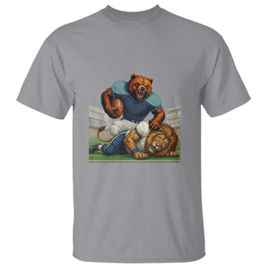 Football Rival Gift T Shirt Fierce Br Defeating Lio TS12 Sport Gray Print Your Wear