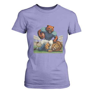 Football Rival Gift T Shirt For Women Fierce Br Defeating Lio TS12 Violet Print Your Wear