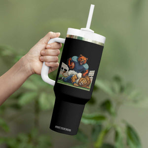 Football Rival Gift Tumbler With Handle Fierce Br Defeating Lio TS12 Print Your Wear