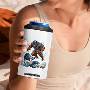 Fierce Br Defeating Lio 4 in 1 Can Cooler Tumbler Gift For Football Lovers TS12 Print Your Wear