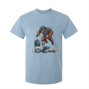 Fierce Br Defeating Lio T Shirt For Kid Gift For Football Lovers TS12 Light Blue Print Your Wear