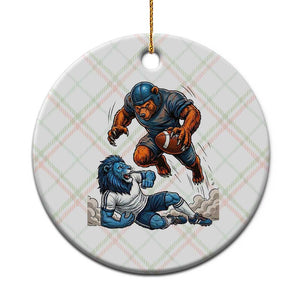 Fierce Br Defeating Lio Ceramic Ornament Gift For Football Lovers TS12 1pc Christmas Plaid Print Your Wear