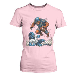 Fierce Br Defeating Lio T Shirt For Women Gift For Football Lovers TS12 Light Pink Print Your Wear