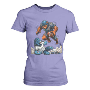 Fierce Br Defeating Lio T Shirt For Women Gift For Football Lovers TS12 Violet Print Your Wear