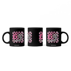 Pink Checkered I Was 6 Now I Am 7 Coffee Mug Girl Birthday Gift TS12 Print Your Wear