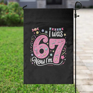Seventh Birthday Girl Garden Flag I Was 6 Now I Am 7 Meme TS12 Print Your Wear