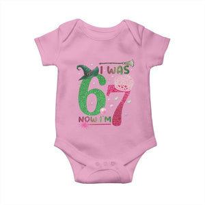 Birthday Girl I Was 6 Now I Am 7 Baby Onesie Gift For Alpha Kids TS12 Light Pink Print Your Wear