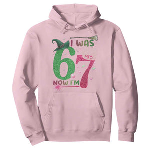 Birthday Girl I Was 6 Now I Am 7 Hoodie Gift For Alpha Kids TS12 Light Pink Print Your Wear