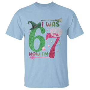 Birthday Girl I Was 6 Now I Am 7 T Shirt Gift For Alpha Kids TS12 Light Blue Print Your Wear