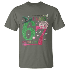 Birthday Girl I Was 6 Now I Am 7 T Shirt Gift For Alpha Kids TS12 Military Green Print Your Wear