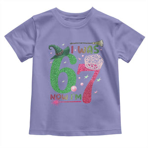 Birthday Girl I Was 6 Now I Am 7 Toddler T Shirt Gift For Alpha Kids TS12 Violet Print Your Wear