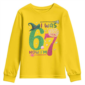 Birthday Girl I Was 6 Now I Am 7 Youth Sweatshirt Gift For Alpha Kids TS12 Daisy Print Your Wear