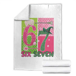 I Was Six Now I Am Seven Throw Blanket Fantasy Birthday Girl TS12 White Print Your Wear