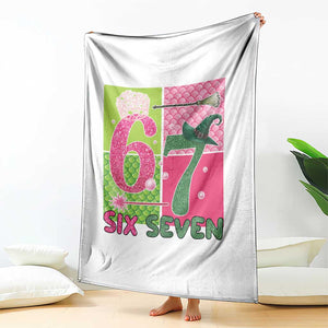I Was Six Now I Am Seven Throw Blanket Fantasy Birthday Girl TS12 Print Your Wear