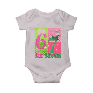 I Was Six Now I Am Seven Baby Onesie Fantasy Birthday Girl TS12 Ice Gray Print Your Wear