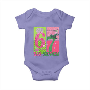 I Was Six Now I Am Seven Baby Onesie Fantasy Birthday Girl TS12 Violet Print Your Wear