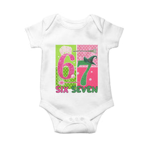 I Was Six Now I Am Seven Baby Onesie Fantasy Birthday Girl TS12 White Print Your Wear
