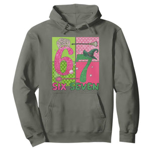 I Was Six Now I Am Seven Hoodie Fantasy Birthday Girl TS12 Military Green Print Your Wear