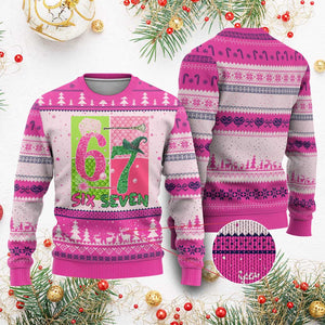 I Was Six Now I Am Seven Ugly Christmas Sweater Fantasy Birthday Girl TS12 Hot Pink Print Your Wear