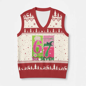 I Was Six Now I Am Seven V-Neck Knit Sweater Vest Fantasy Birthday Girl TS12 Beige Red Print Your Wear