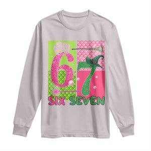 I Was Six Now I Am Seven Long Sleeve Shirt Fantasy Birthday Girl TS12 Ice Gray Print Your Wear