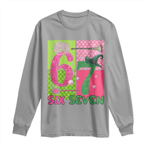 I Was Six Now I Am Seven Long Sleeve Shirt Fantasy Birthday Girl TS12 Sport Gray Print Your Wear