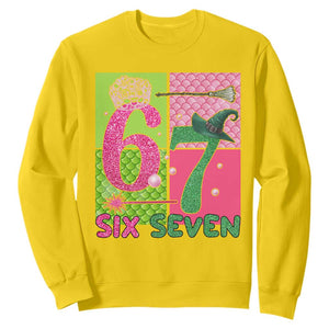 I Was Six Now I Am Seven Sweatshirt Fantasy Birthday Girl TS12 Daisy Print Your Wear