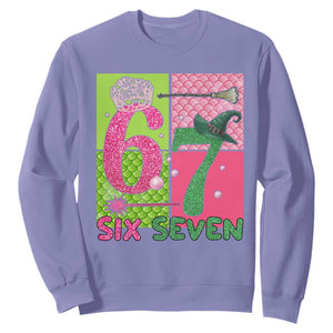 I Was Six Now I Am Seven Sweatshirt Fantasy Birthday Girl TS12 Violet Print Your Wear