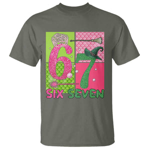I Was Six Now I Am Seven T Shirt Fantasy Birthday Girl TS12 Military Green Print Your Wear
