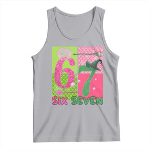 I Was Six Now I Am Seven Tank Top Fantasy Birthday Girl TS12 Athletic Heather Print Your Wear