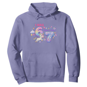 I Was 6 Now I Am 7 Hoodie Funny Birthday Alpha Kids TS12 Violet Print Your Wear