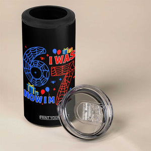 Spider Boy I Was 6 Now I Am 7 4 in 1 Can Cooler Tumbler Seventh Birthday Gift TS12 Print Your Wear